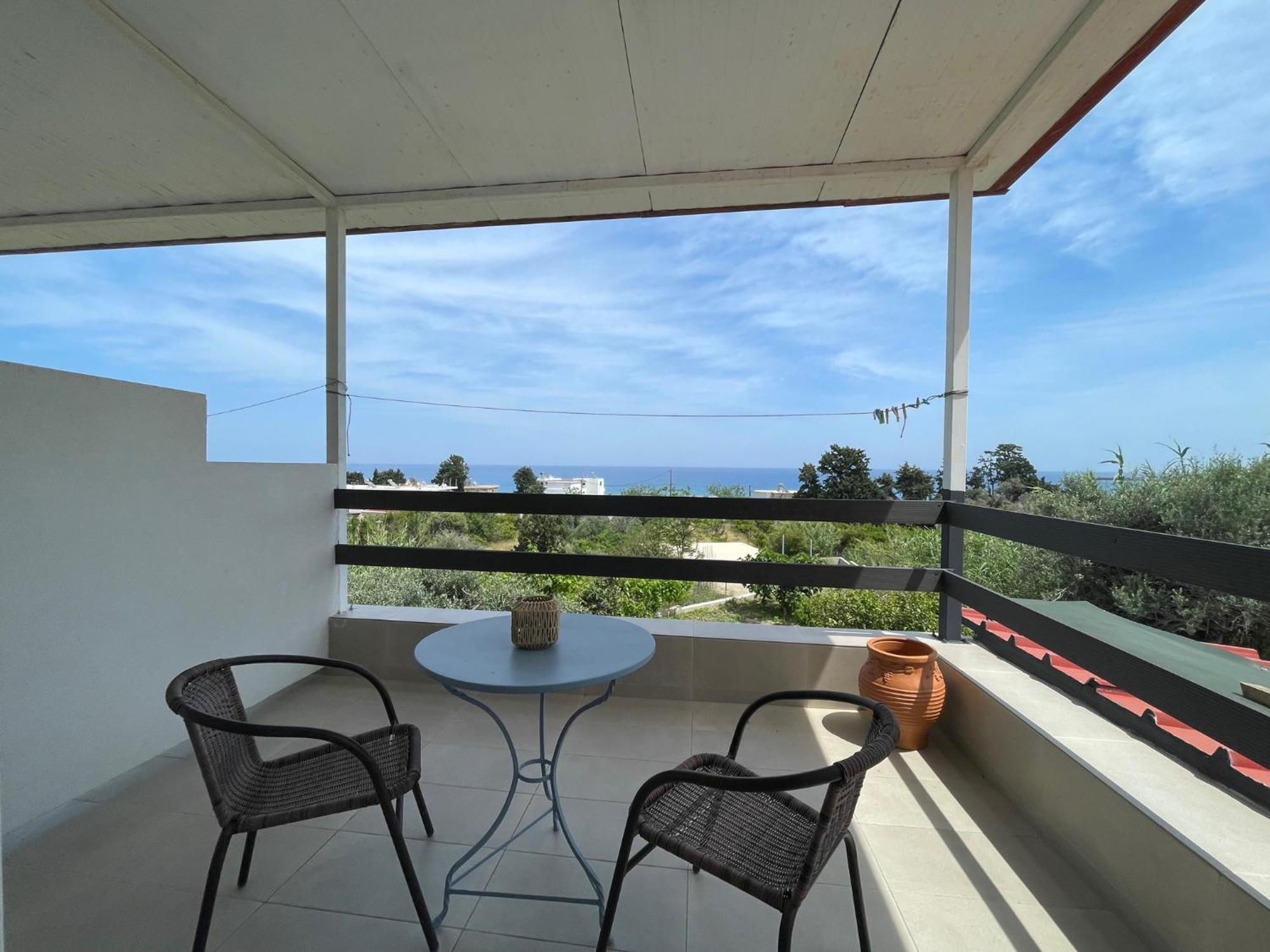 Plastiras Sea View Apartments Арханґелос Екстер'єр фото